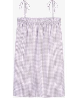 A.P.C. A. P.c. Iris Dress 40 Chestnut Brown - Multicolor