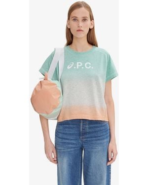 A.P.C. A. P.c. Cloud Dip Dye T-shirt Xs Multicolored - Blue