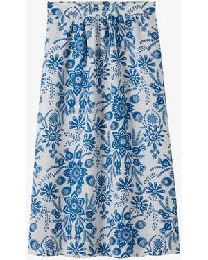 A.P.C. Long Ravenna Skirt - Blue