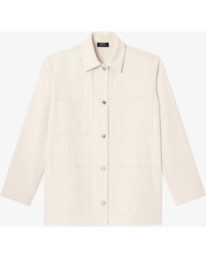 A.P.C. A. P.C. Recycled Denim Workwear Jacket - Natural