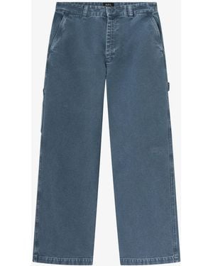 A.P.C. A. P.C. Canvas Carpenter Pants - Blue