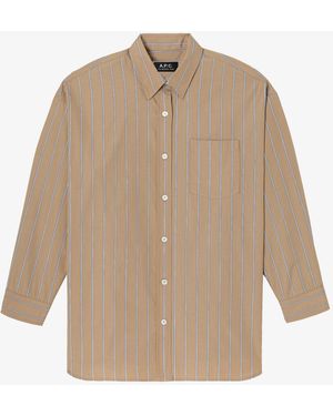 A.P.C. A. P.c. Tara Shirt 36 Beige - Natural