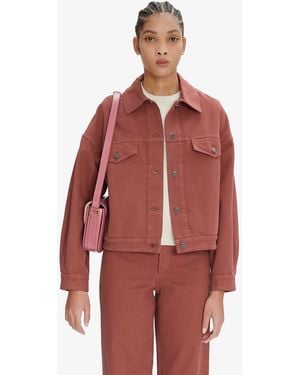 A.P.C. A. P.c. Women's Cally Jacket Size: 34 In Faded Rose - Red