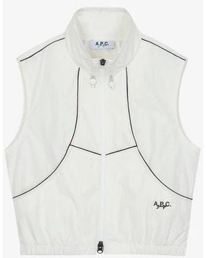 A.P.C. A. P.c. Women's Lydia Windbreaker Size: Extra Small In Ivory White