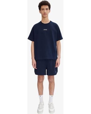 A.P.C. A. P.c. Coast Shorts L Navy Blue