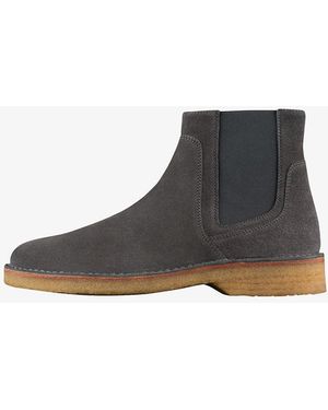 A.P.C. THEODORE ANKLE BOOTS Dark Gray Suede Ankle Boots A.P.C. Théodore ankle boots | REVERSIBLE main image 4