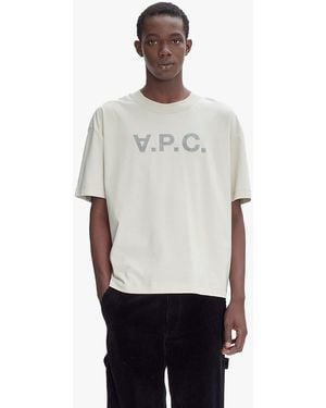 A.P.C. Oversize Grand Vpc T-shirt (m) Xs Putty - Gray