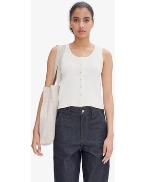 A.P.C. A. P.c. Women's Ambre Tank Top Size: Extra Small In Off-white