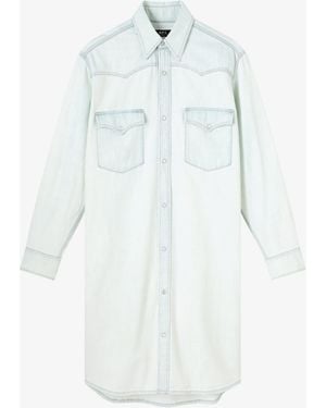 A.P.C. A. P.c. Western Dress 34 Light Wash - White