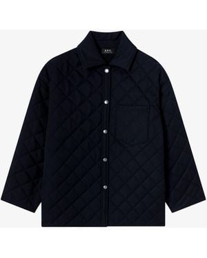 A.P.C. A. P.C. Georges Quilted Jacket - Blue
