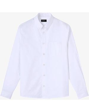 A.P.C. A. P.C. Greg Oxford Shirt - White