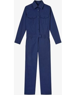 A.P.C. A. P.c. Tara Jumpsuit 34 Navy Blue