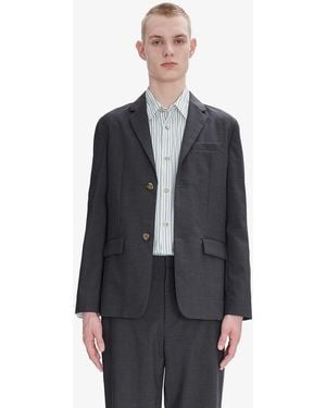 A.P.C. A. P.c. Men's Harry Jacket Size: 44 In Gray - Blue