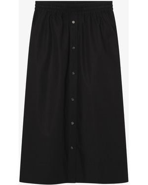 A.P.C. A. P.C. Long Organic Cotton Skirt - Black