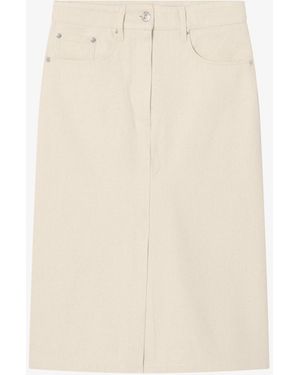 A.P.C. A. P.C. Denim Split Skirt - White
