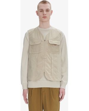 A.P.C. A. P.c. Alban Sleeveless Jacket S Beige - Natural