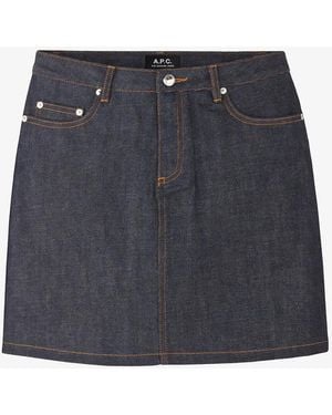 A.P.C. A. P.c. Standard Skirt 34 Indigo - Blue