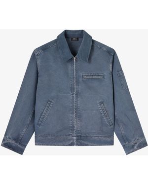 A.P.C. A. P.C. Canvas Workwear Jacket - Blue
