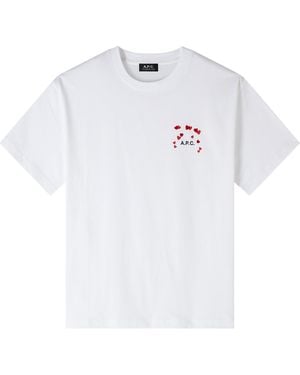 A.P.C. A. P.c. Men's Amo T-shirt Size: Large In White