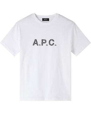 A.P.C. White/black