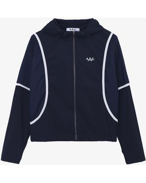 A.P.C. Women's Windbreaker Jacket A. P.c. Golf Size: Extra Small In Dark Navy Blue