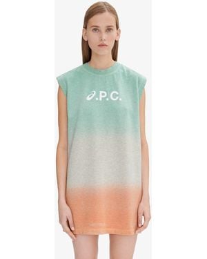 A.P.C. A. P.c. Valey Dress S Multicolored - Green