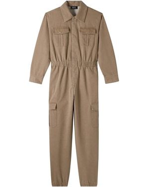 A.P.C. Multi-Pocket Jumpsuit - Natural