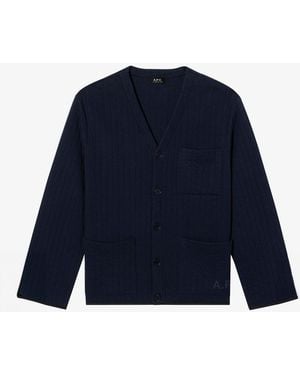 A.P.C. A. P.c. Leandre Jacket Xs Navy Blue