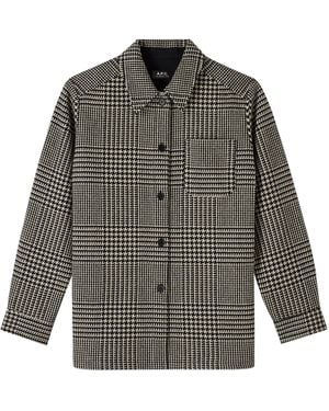 A.P.C. A. P.c. Women's Darlene Short Coat Size: 36 In Black - Gray