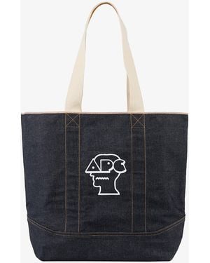A.P.C. A. P.C. X Brain Dead Tote Bag One Size - Black