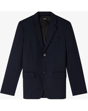 A.P.C. A. P.c. Men's Harry Jacket Size: 44 In Dark Navy Blue