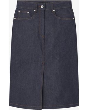 A.P.C. A. P.c. Lizzie Skirt 34 Indigo - Blue