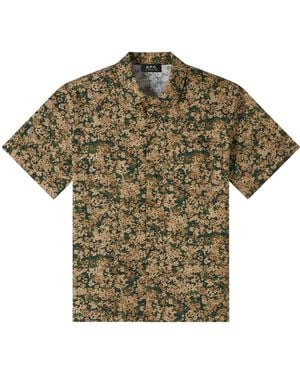 A.P.C. Lloyd Short-Sleeve Shirt - Green