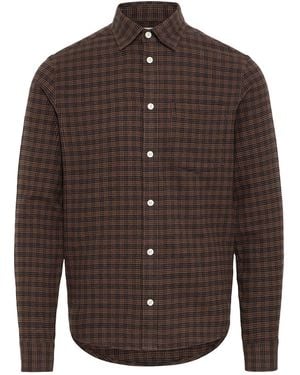 Casual Friday Benedict Brushed Cotton Shirt - Brown