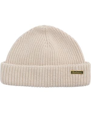 Barbour Mosely Fishermen Beanie - Natural
