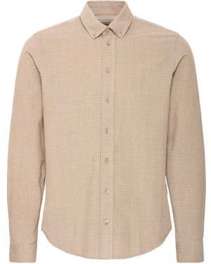 Casual Friday Pontus Checked Corduroy Shirt - Natural