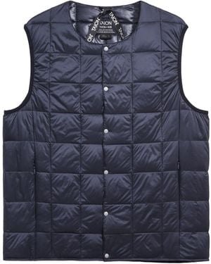 Taion Original Crew Neck Down Vest - Blue
