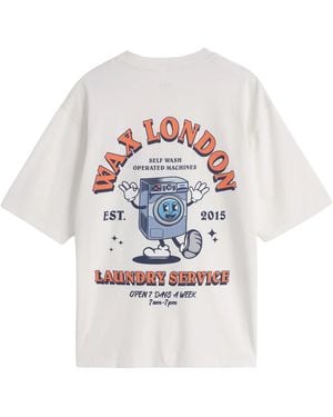 Wax London Milton Laundry Graphic T-Shirt - White