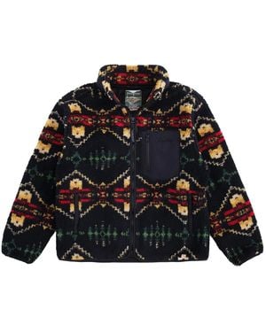 Pendleton Jacquard Sherpa Fleece - Black