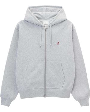 Gramicci One Point Zip Hooded Sweatshirt - Grey