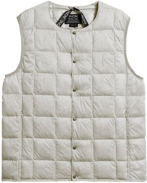 Taion Original Crew Neck Down Vest - Grey