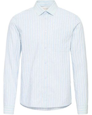 Casual Friday Orlyn Self Striped Shirt - Blue