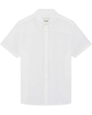 Lyle & Scott Lyle & Scott Short Sleeve Linen Shirt - White
