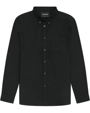 Lyle & Scott Lyle & Scott Tonal Plain Oxford Shirt - Black