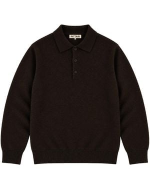 Pittari Lambswool Polo - Black