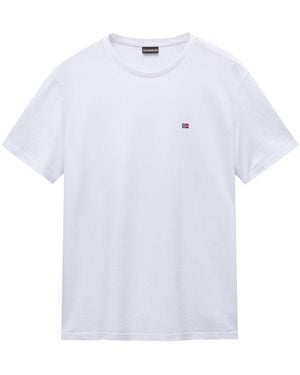 Napapijri Salis Flag T-Shirt - White