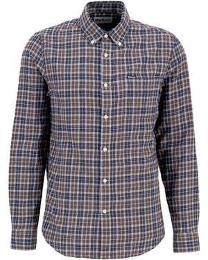 Barbour Lanark Tailored Long-Sleeved Shirt - Blue