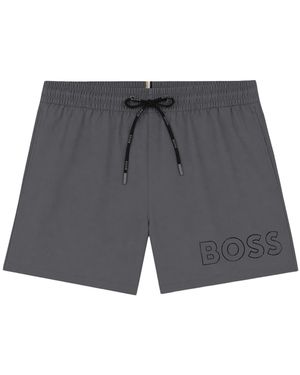BOSS Mooneye Short Swim Shorts - Grey