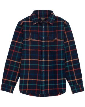 Pendleton Big Pocket Heavy Gauge Check Shirt - Blue