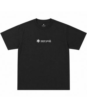 Snow Peak Soft Cotton Logo T-Shirt - Black